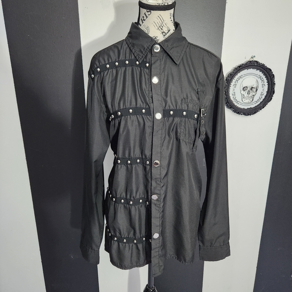 Studded Goth Shirt - Picture 2 of 5